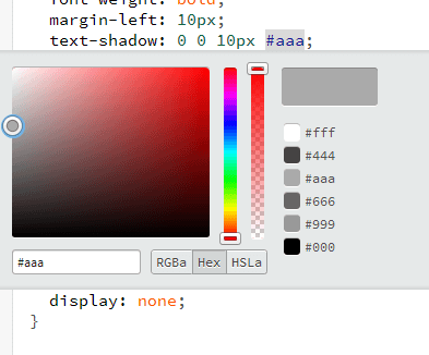 BracketsでCSSの色コードを簡単にRGB(a)、Hex、HSLaに相互に簡単に変換する方法 (3)