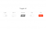 CSSだけで作られたToggleボタン5つのデザイン 『Pure CSS toggle buttons』