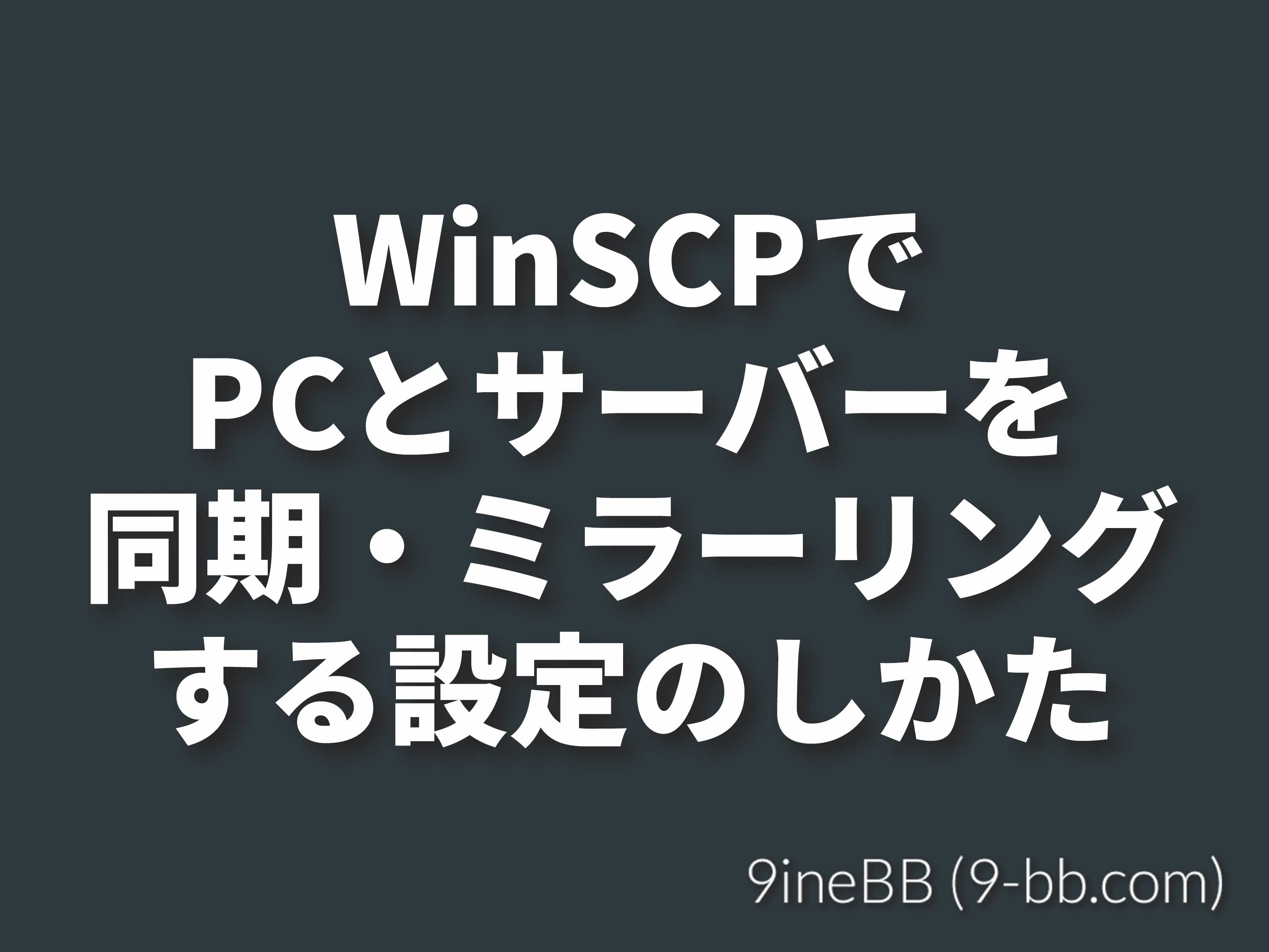 winscp ミラー コレクション 同期 自動ダウンロード